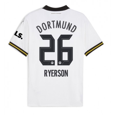 Moški Nogometni dresi Borussia Dortmund Julian Ryerson #26 Tretji 2024-25 Kratek Rokav Moški Nogometni dresi Borussia Dortmund Julian Ryerson #26 Tretji 2024-25 Kratek Rokav